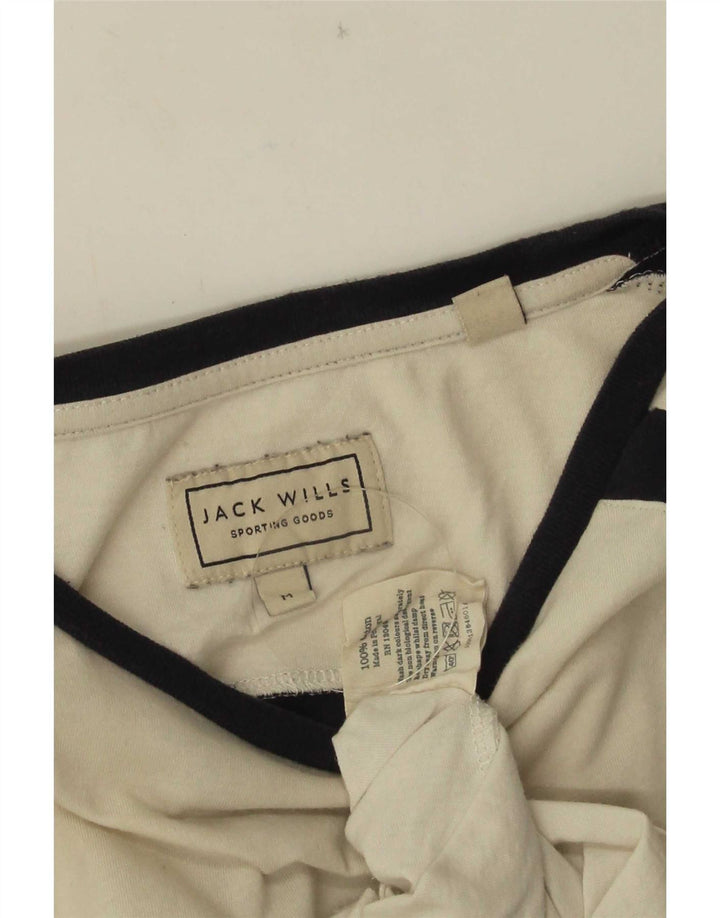 Jack Wills T-Shirt Graphique Homme Blanc Moyen Coton Colorblock