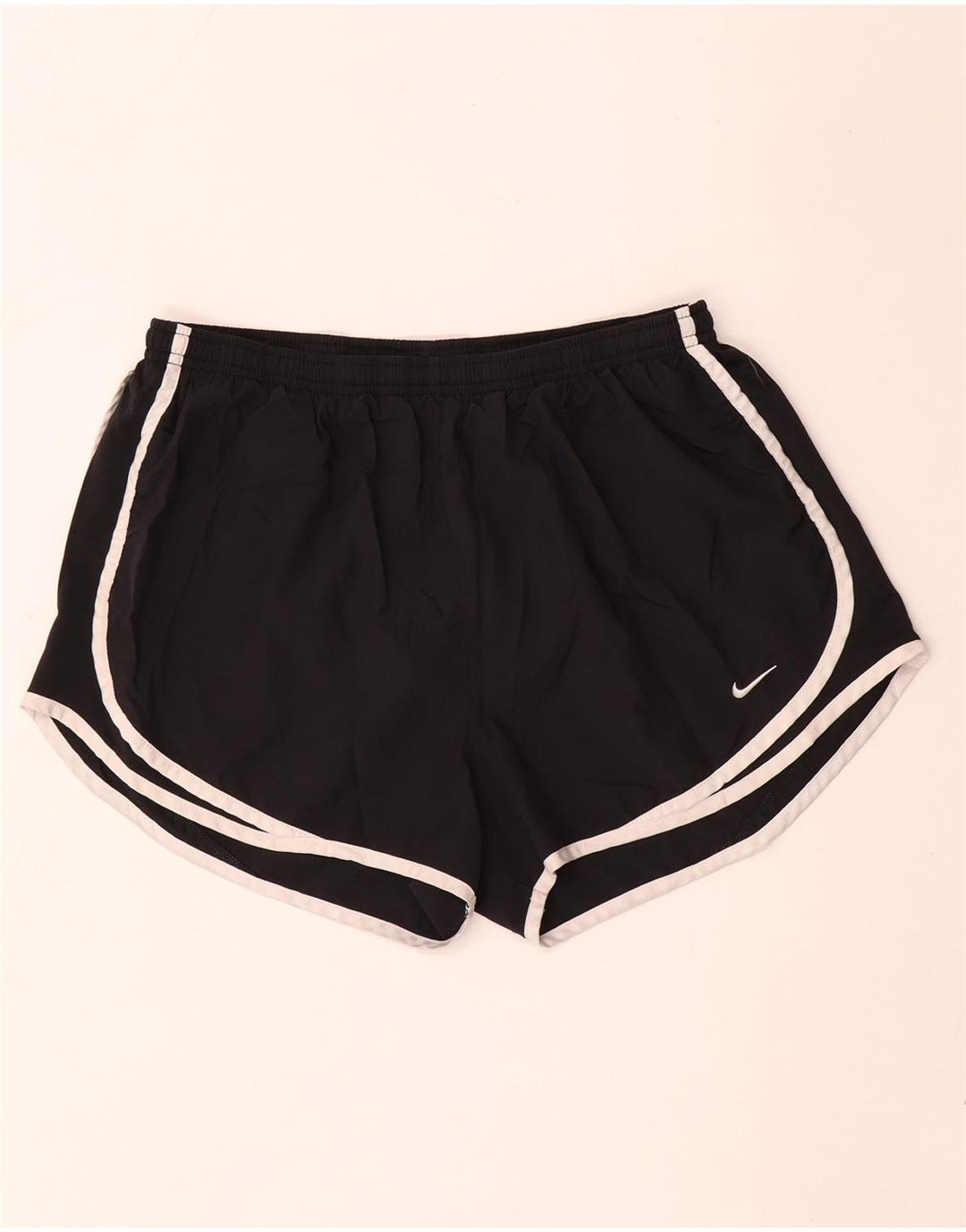 Nike Short de sport Dri Fit pour femme UK 16 Large Noir Polyester