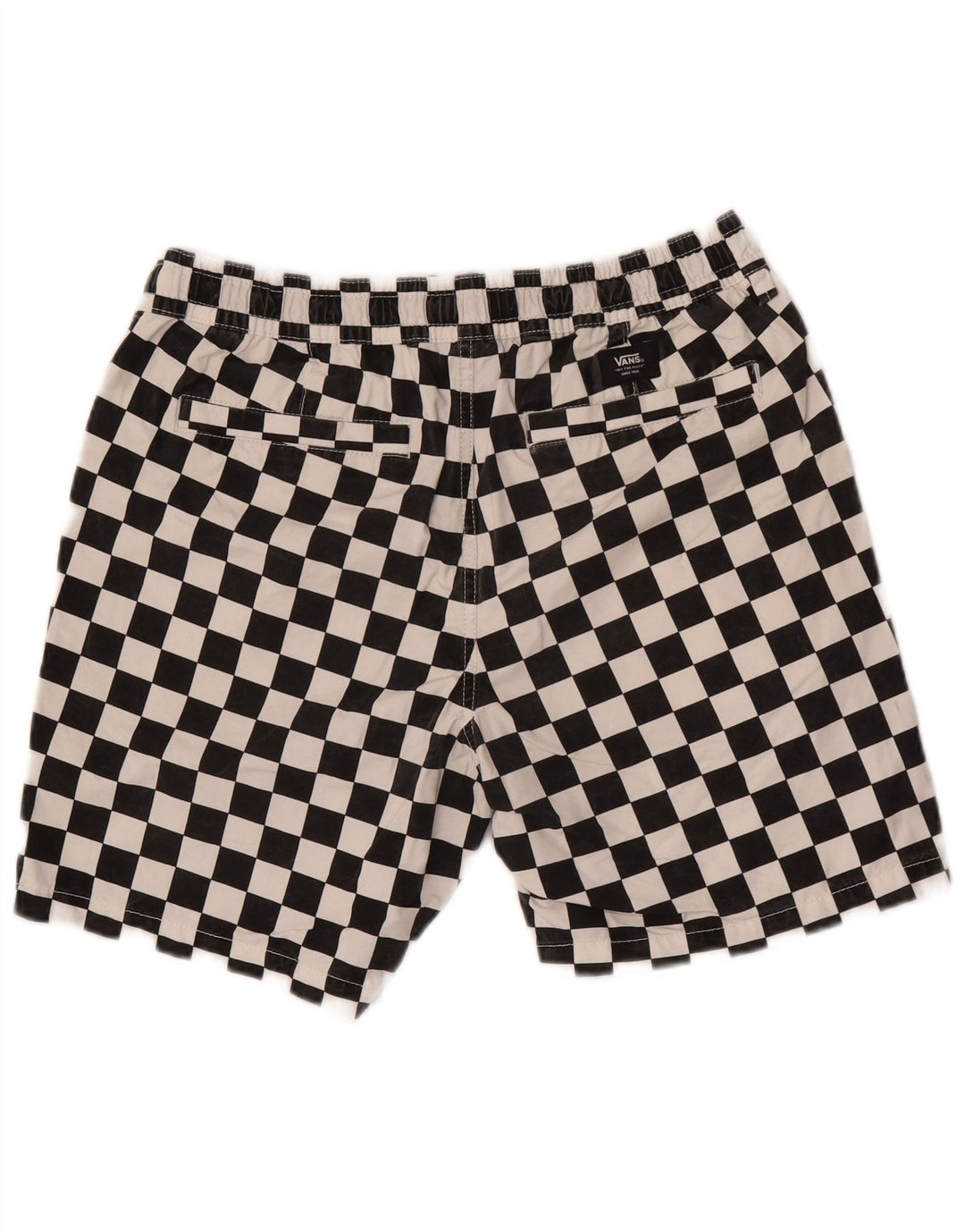 Vans Short de bain en coton géométrique noir moyen pour homme
