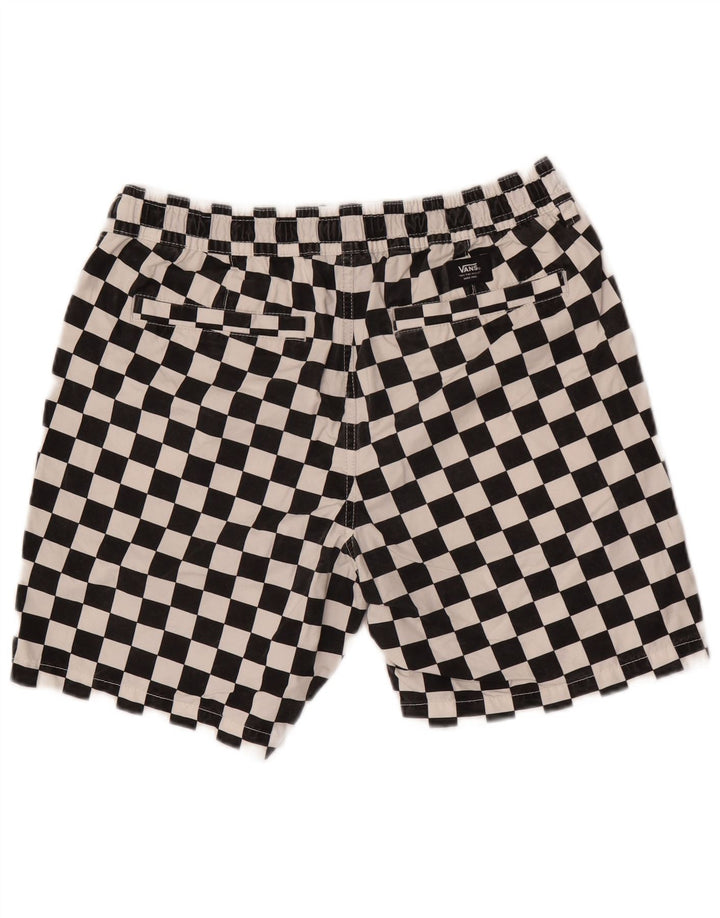 Vans Short de bain en coton géométrique noir moyen pour homme