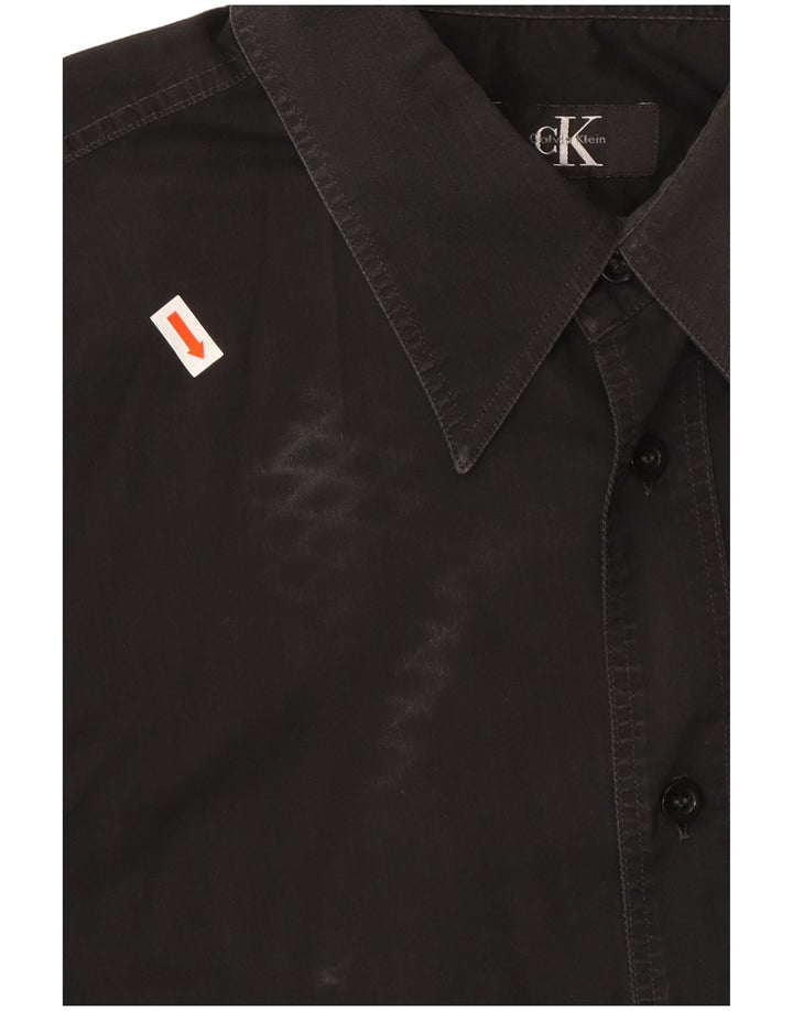 CALVIN KLEIN Chemise Homme Large Noir Coton