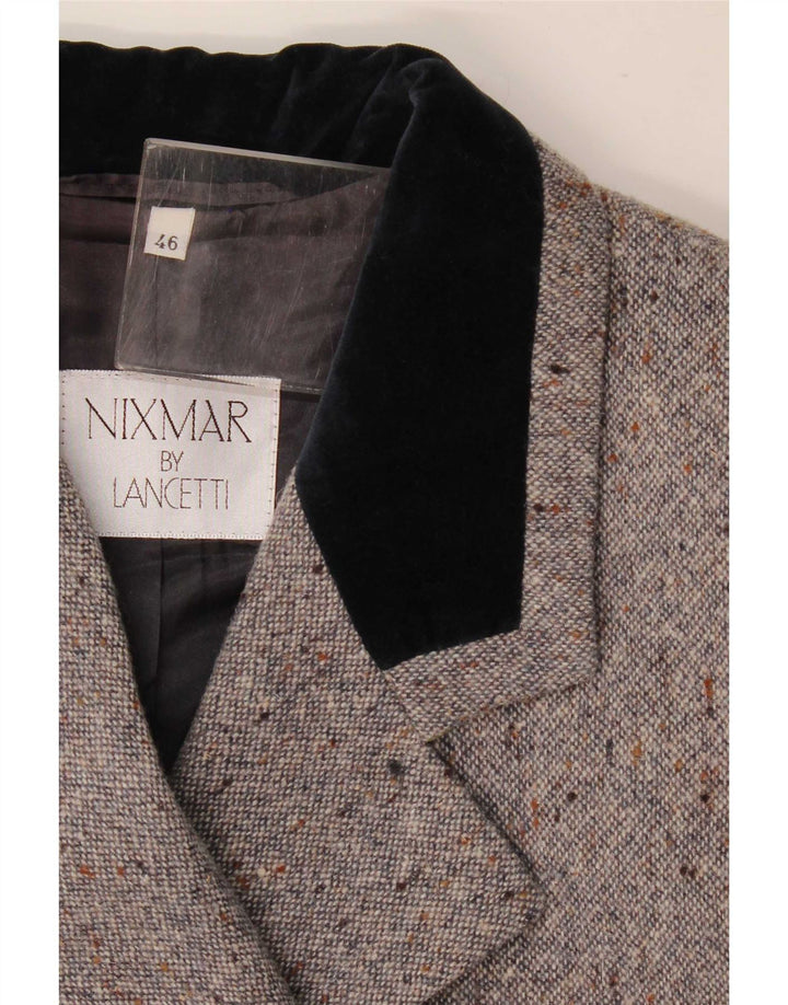 Nixmar By Lancetti Veste Blazer Femme IT 46 Large Gris Moucheté