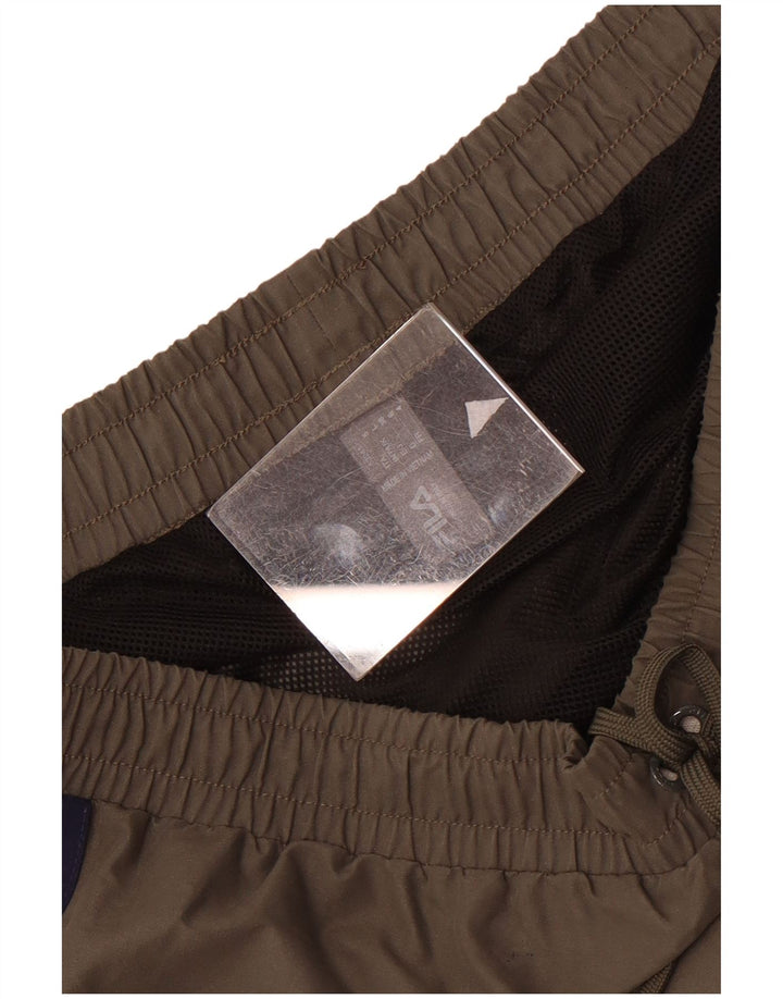 Fila Short de bain homme grand kaki polyester