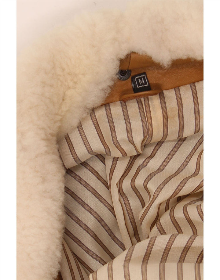 Pointers Veste en cuir coupe ample pour homme UK 38 Cuir marron moyen