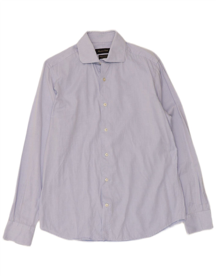 Massimo Dutti Chemise Homme Taille 41 Bleu Moyen Argyle/Diamant