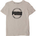 PUMA T-Shirt Graphique Garçon 9-10 Ans Blanc Coton