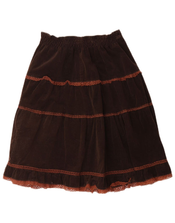 jupe velours côtelé femme vintage IT 44 Medium W32 Coton Marron