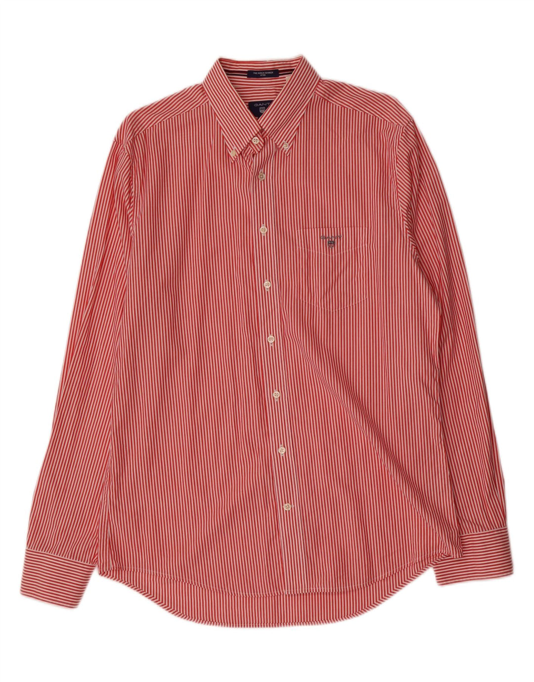 GANT Chemise Homme Large Rouge Rayé Coton