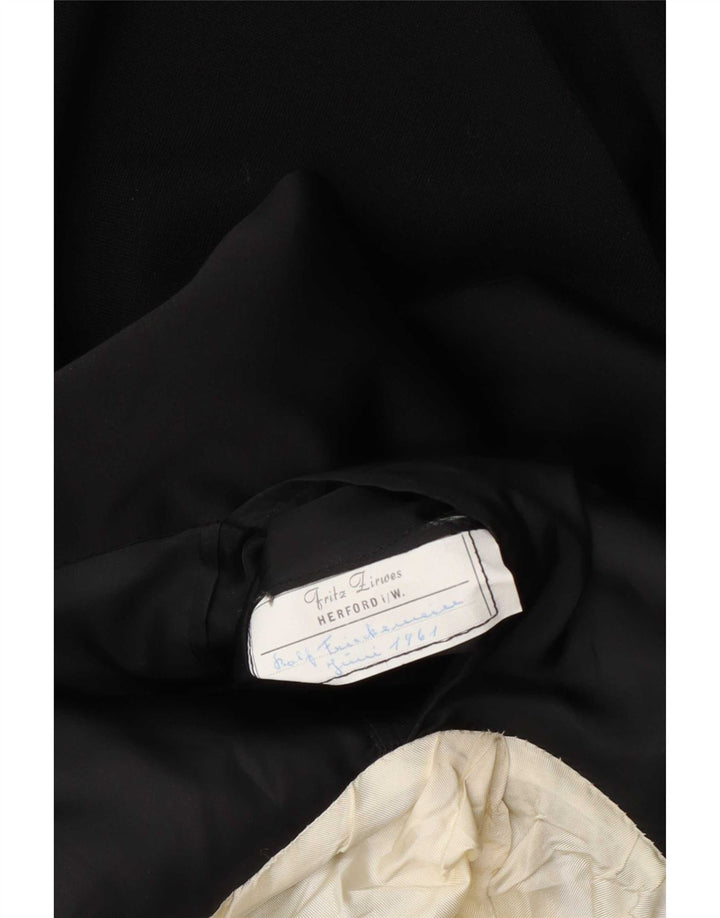 vintage Mens Tailcoat Blazer Veste UK 36 Petit Noir
