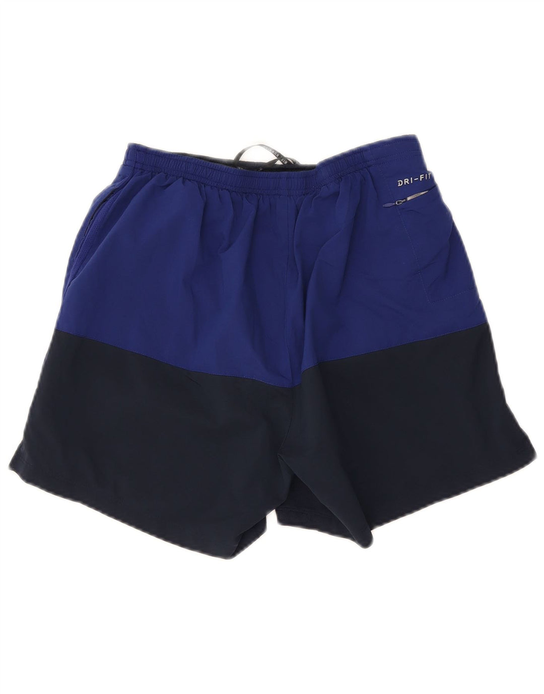 Nike Short de sport Dri Fit pour homme en polyester color block bleu marine moyen