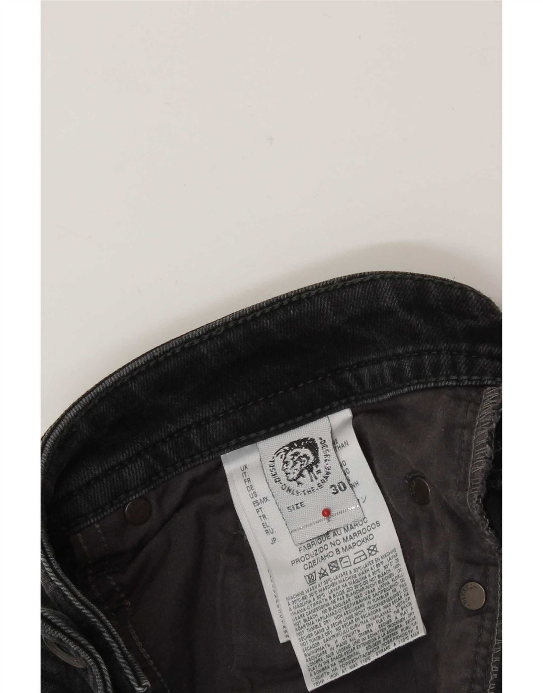 Diesel Jean Slim W30 L31 Homme Noir Coton