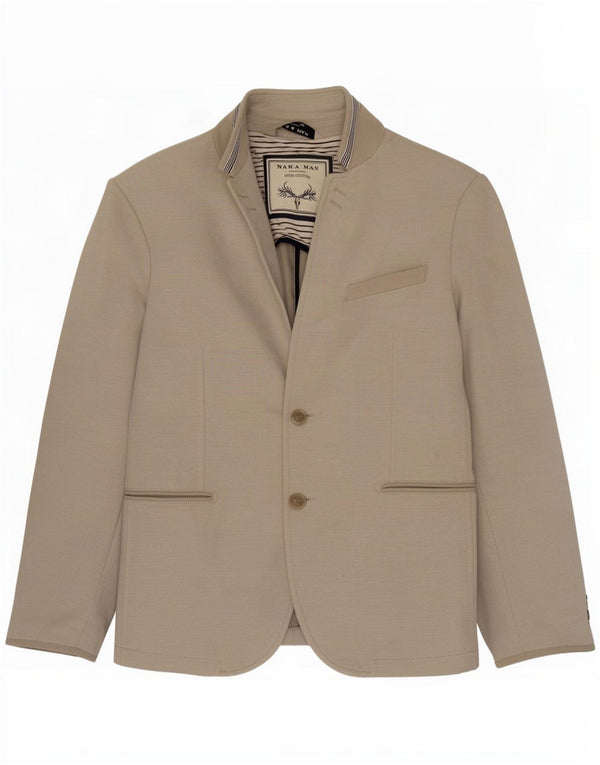 Zara Veste Blazer 2 Boutons Homme EU 52 Large Gris Coton