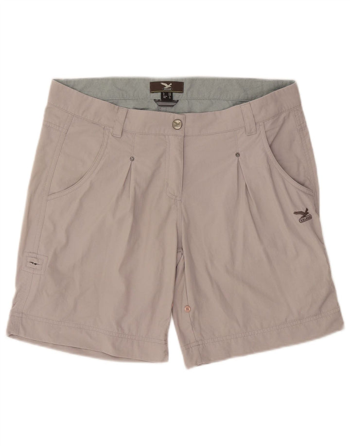 SALEWA Short décontracté pour femme UK 12 Medium W34 Gris Polyamide