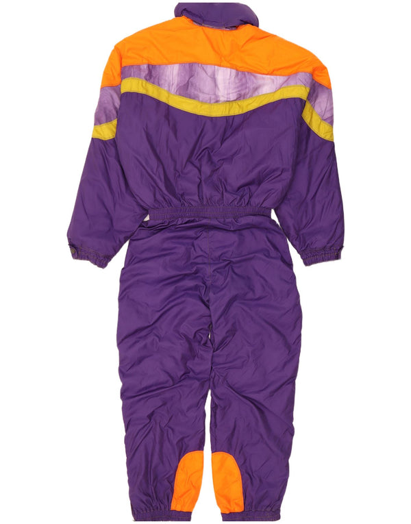 Ellesse Combinaison de ski à capuche pour homme EU 50 Large Violet Colourblock