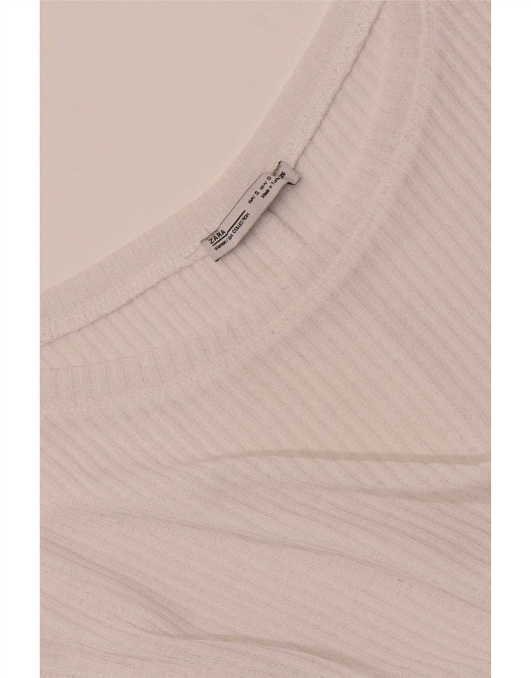 Zara Débardeur surdimensionné pour femme UK 10 Petit Blanc