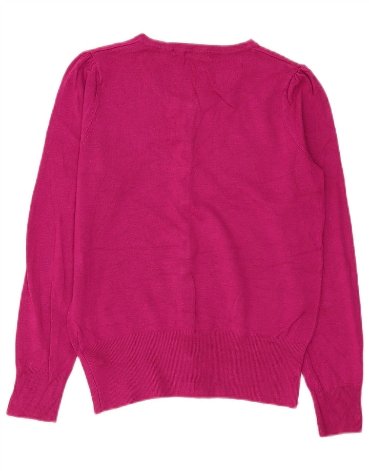 Marks & Spencer Pull Cardigan Femme UK 8 Petite Viscose Rose