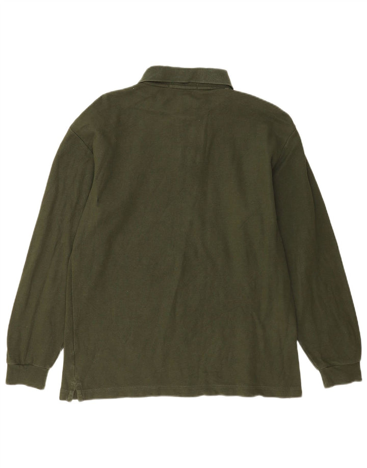Fila Polo à manches longues homme IT 50 coton vert moyen