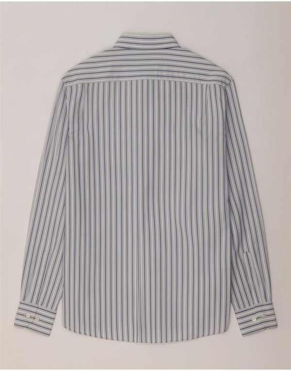 Massimo Dutti Chemise Homme Taille 44 Grand Coton Rayé Bleu