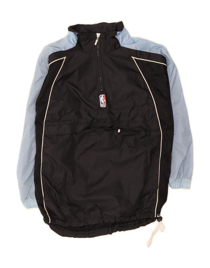 NBA Womens Pullover Tracksuit Top Jacket UK 10/12 Medium Black Colourblock Vintage NBA and Second-Hand NBA from Messina Hembry 