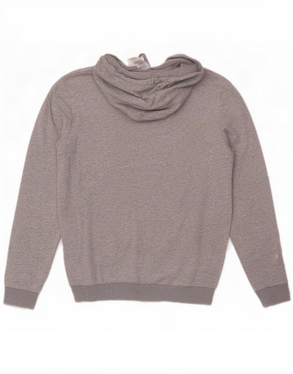 Adidas Pull à capuche graphique en coton moucheté gris moyen pour homme