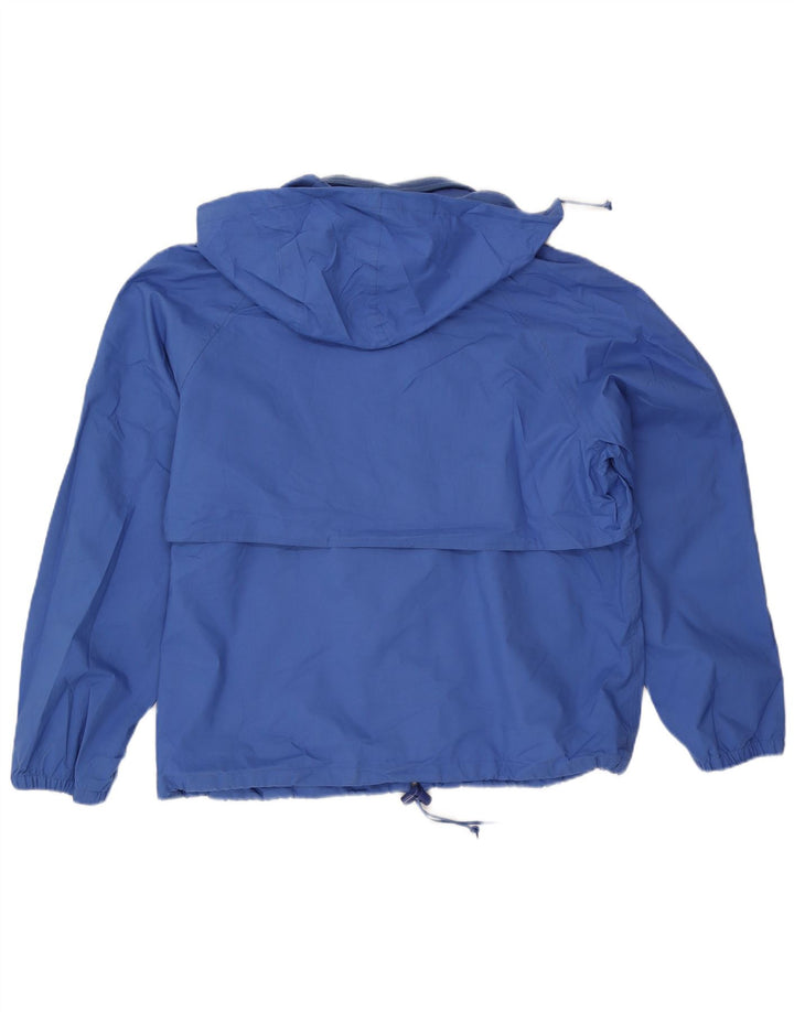 Eddie Bauer Veste de pluie à capuche pour homme UK 40 Large Bleu Polyester