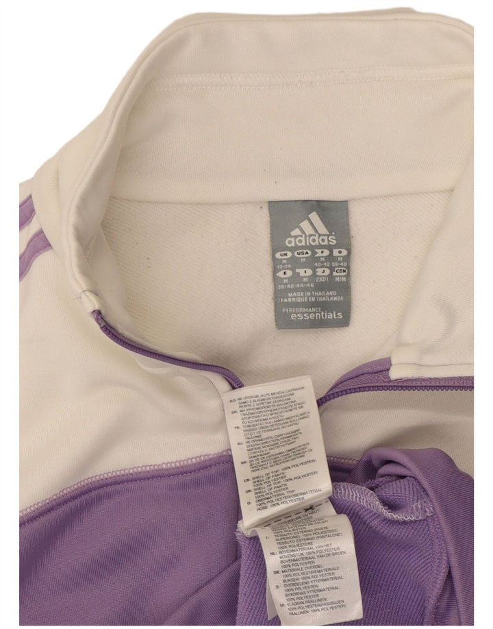 ADIDAS Veste de survêtement pour femme UK 12/14 Violet moyen Colourblock