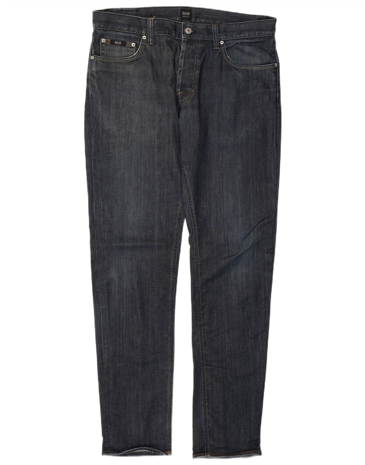 Hugo Boss Jean Slim W35 L34 Bleu Coton Homme