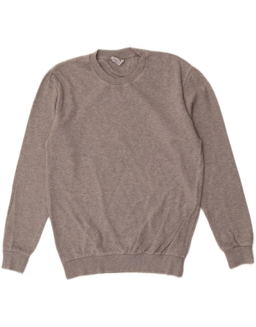 Zara Pull Col Rond Homme Gris Moyen Moucheté
