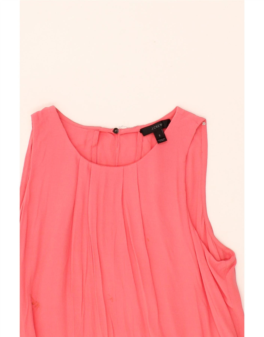 J. CREW Womens Blouse Top US 2 XS Pink Viscose Vintage J. Crew and Second-Hand J. Crew from Messina Hembry 