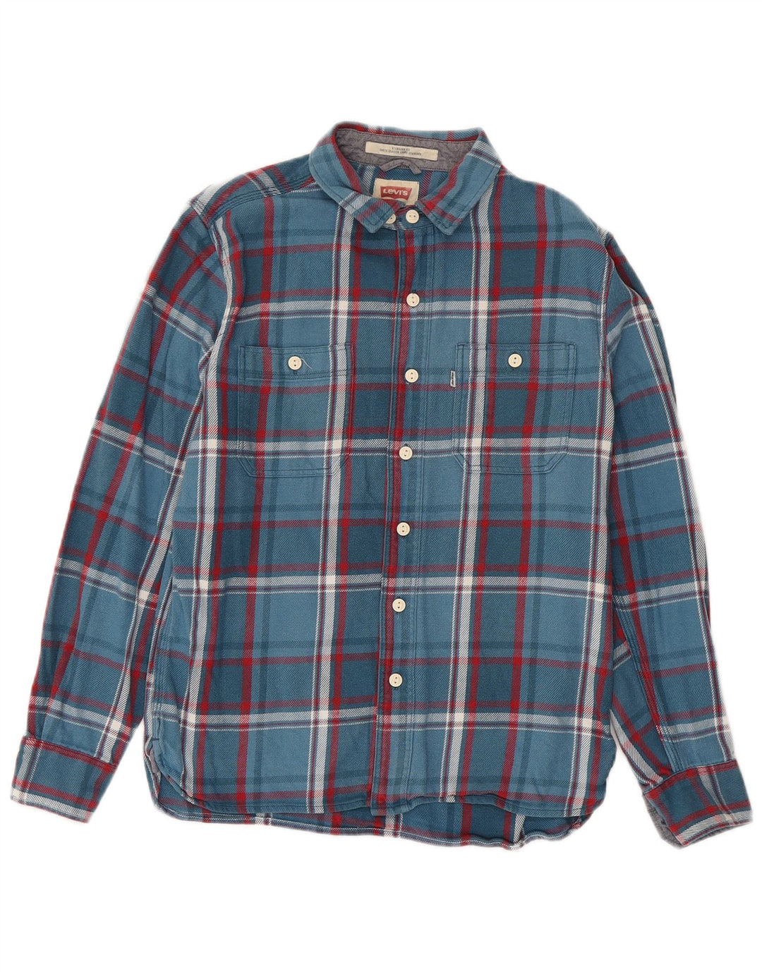 Levi's Chemise Standard Fit Flannel Homme Bleu Carreaux