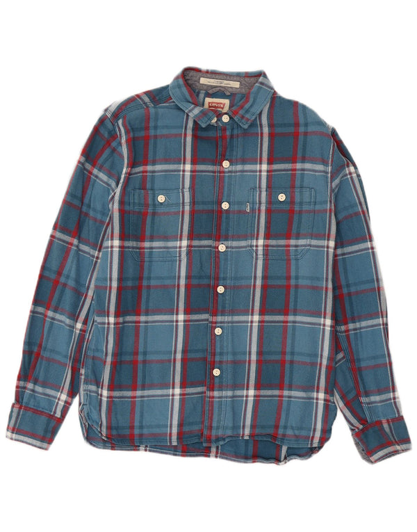 Levi's Chemise Standard Fit Flannel Homme Bleu Carreaux