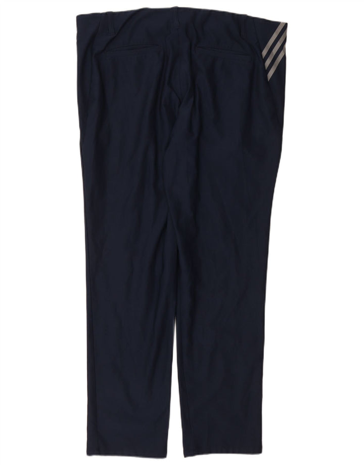 ADIDAS Pantalon Chino Droit Homme W38 L32 Bleu Marine Nylon