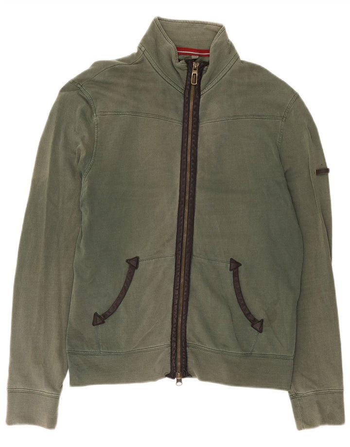 Armani Jeans Veste De Survêtement Homme Vert Moyen Coton