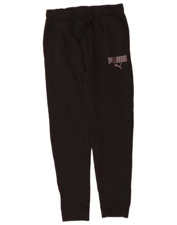 Puma Pantalon de survêtement graphique pour garçon 12-13 ans Large Noir