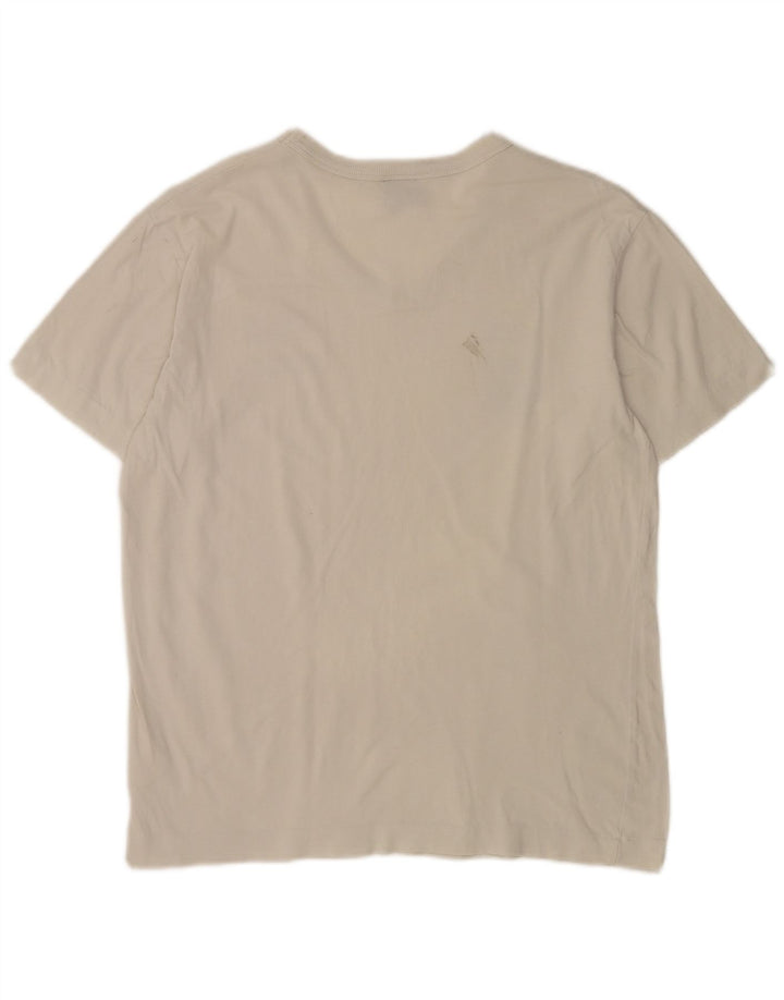 Diesel T-Shirt Graphique Homme Blanc Moyen Coton