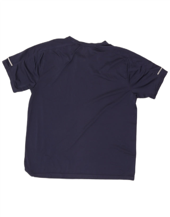 New Balance T-Shirt Homme Haut Large Bleu Marine Polyester