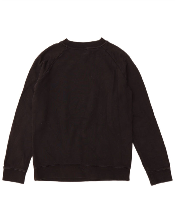 ADIDAS Sweat-shirt graphique pour femme UK 10 Petit coton noir