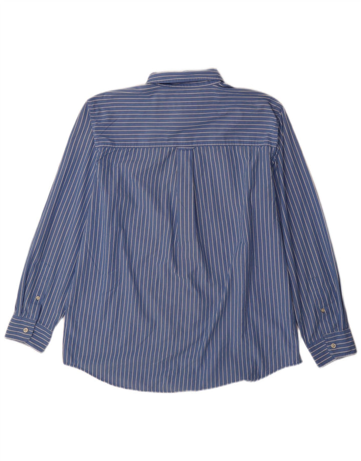 Chaps Chemise Homme Large Bleu Rayé Coton