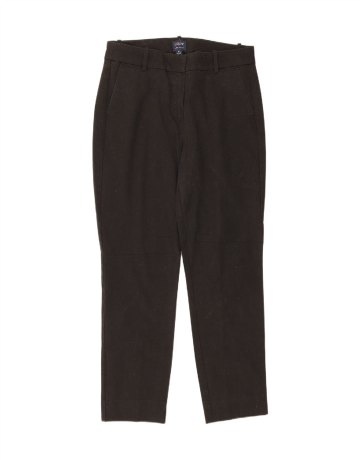 J. CREW Womens Slim Cropped Trousers US 8 Medium W30 L27 Black Polyester Vintage J. Crew and Second-Hand J. Crew from Messina Hembry 