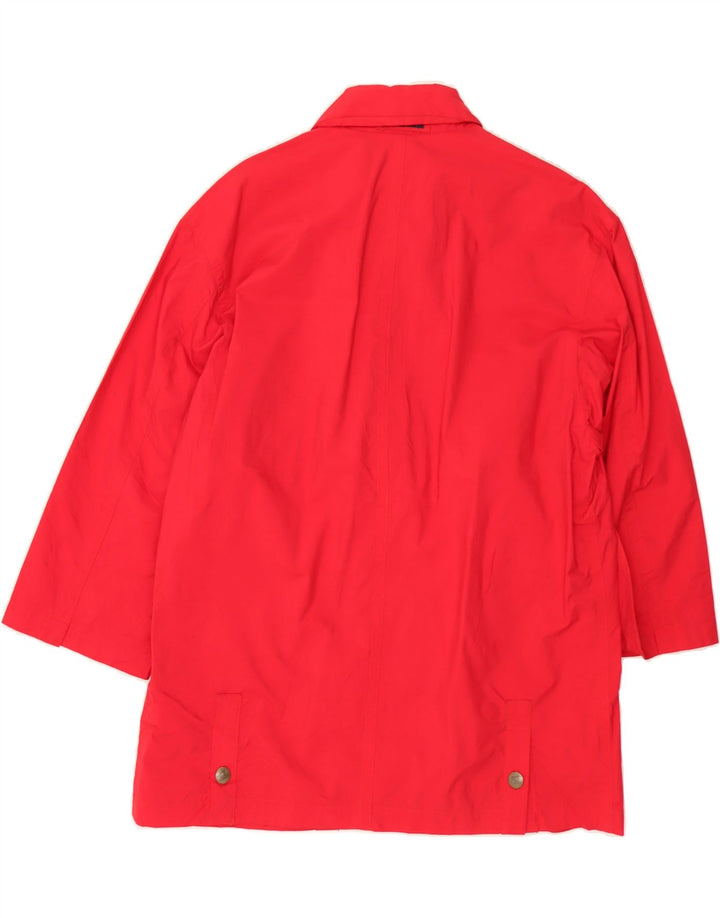 HENRY COTTONS Womens Rain Jacket UK 16 Large Red Polyamide Sports Vintage Henry Cottons and Second-Hand Henry Cottons from Messina Hembry 