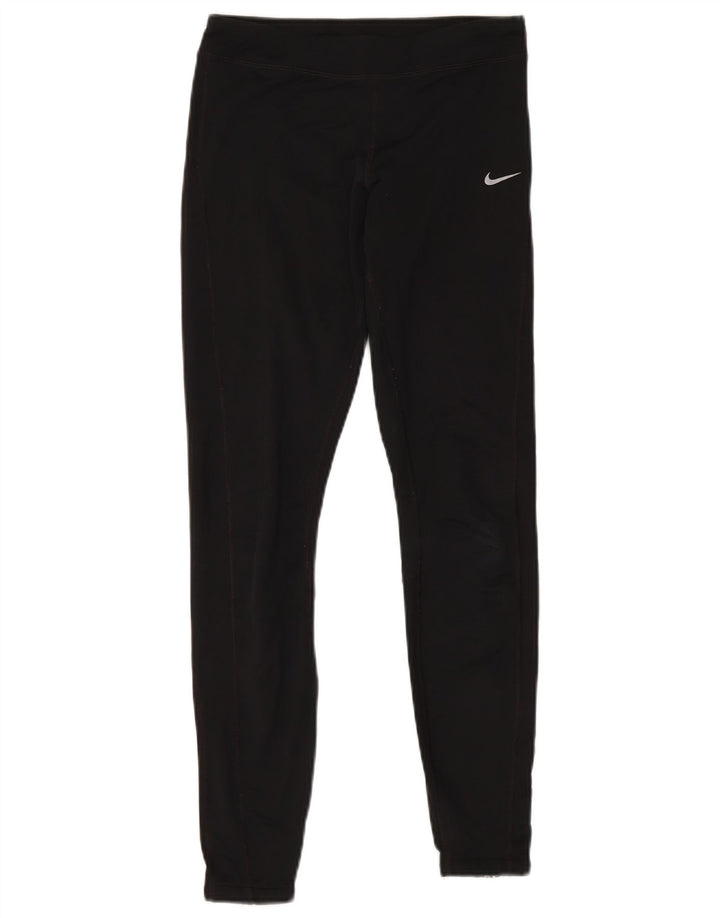 NIKE Legging Dri Fit pour femme UK 4 XS Noir Polyester