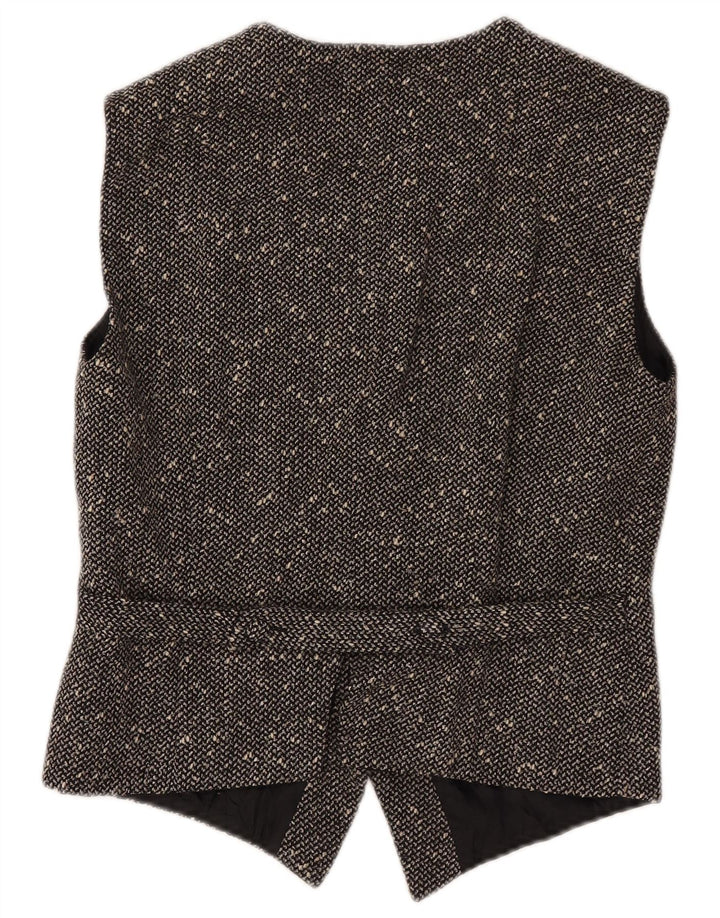Patrizia Brenner Gilet Femme IT 44 Moyen Noir Moucheté