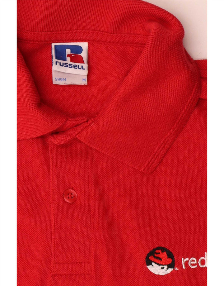 Russell Athletic Polo Graphique Homme Rouge Moyen Coton