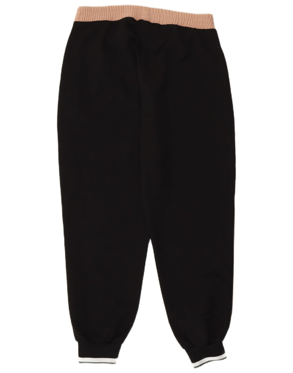 Zara Pantalon de survêtement pour femme Joggers UK 14 Large Noir Colourblock
