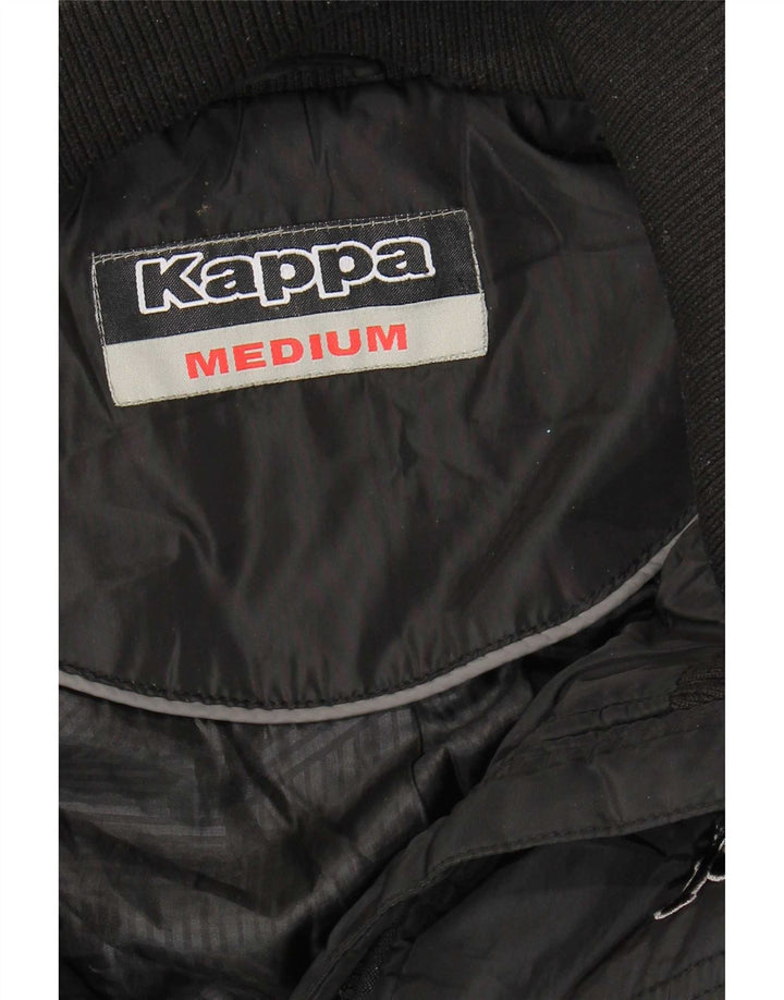 Kappa Manteau rembourré à capuche pour femme UK 14 Medium Noir