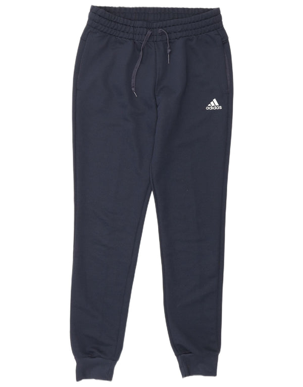 Adidas Pantalon de survêtement pour femme Joggers UK 8/10 Petit Bleu Marine Polyester