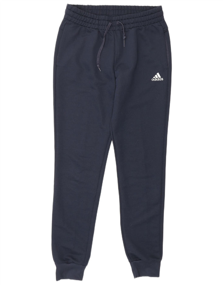 Adidas Pantalon de survêtement pour femme Joggers UK 8/10 Petit Bleu Marine Polyester