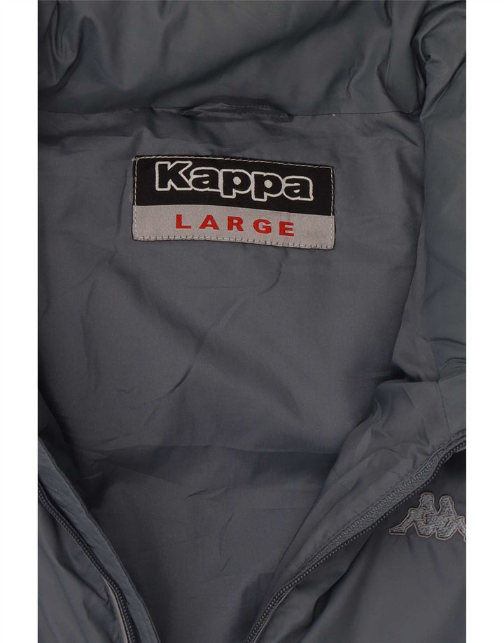 Kappa Veste matelassée pour homme UK 40 Large Bleu Polyamide