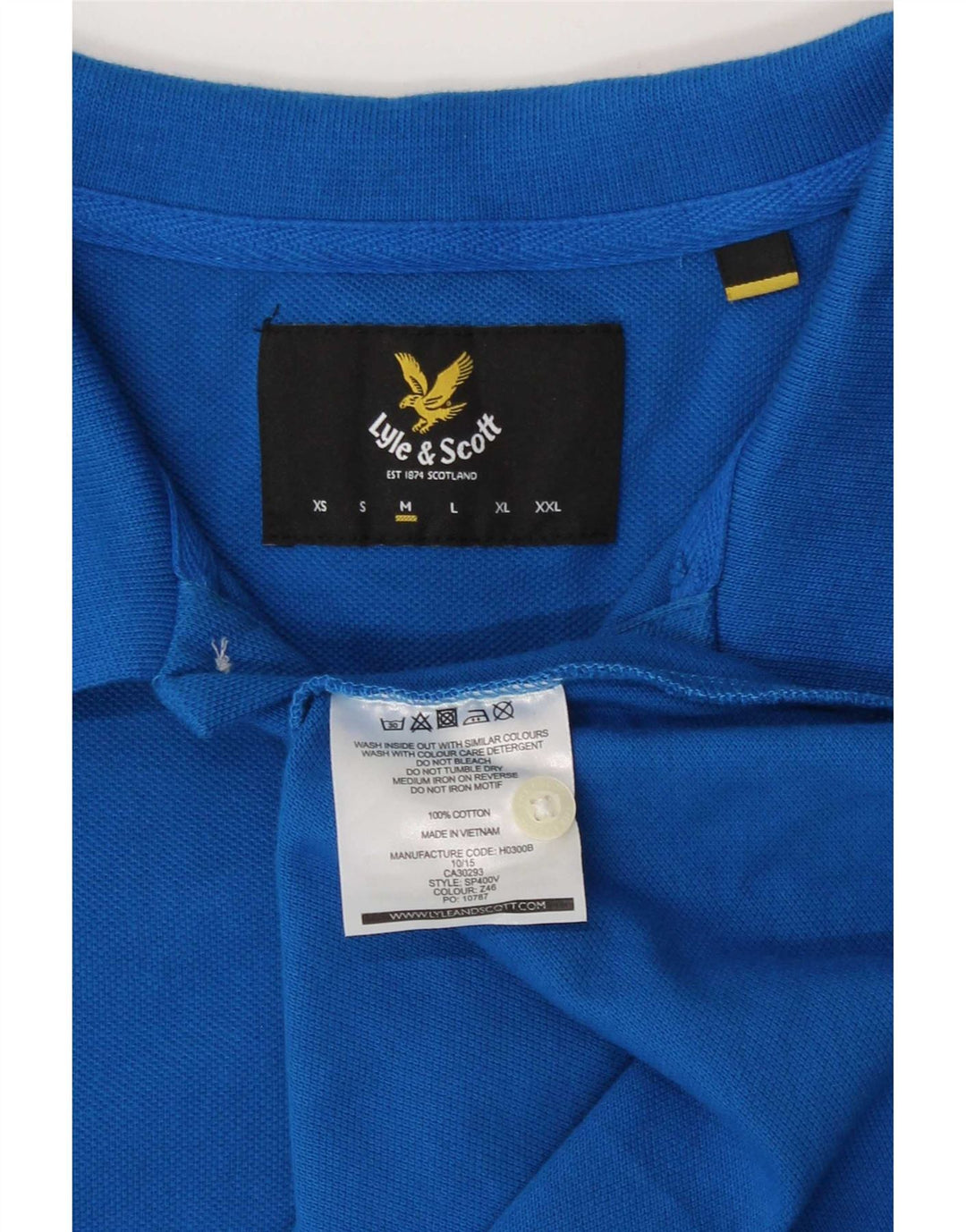 Lyle & Scott Polo Homme Bleu Moyen Coton