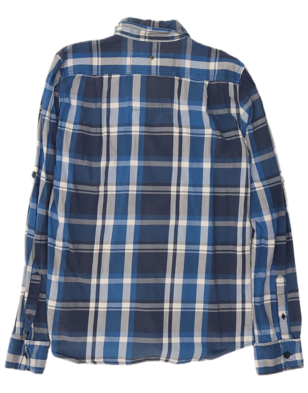 SUPERDRY Chemise Flanelle Homme Large Bleu Marine Plaid Coton
